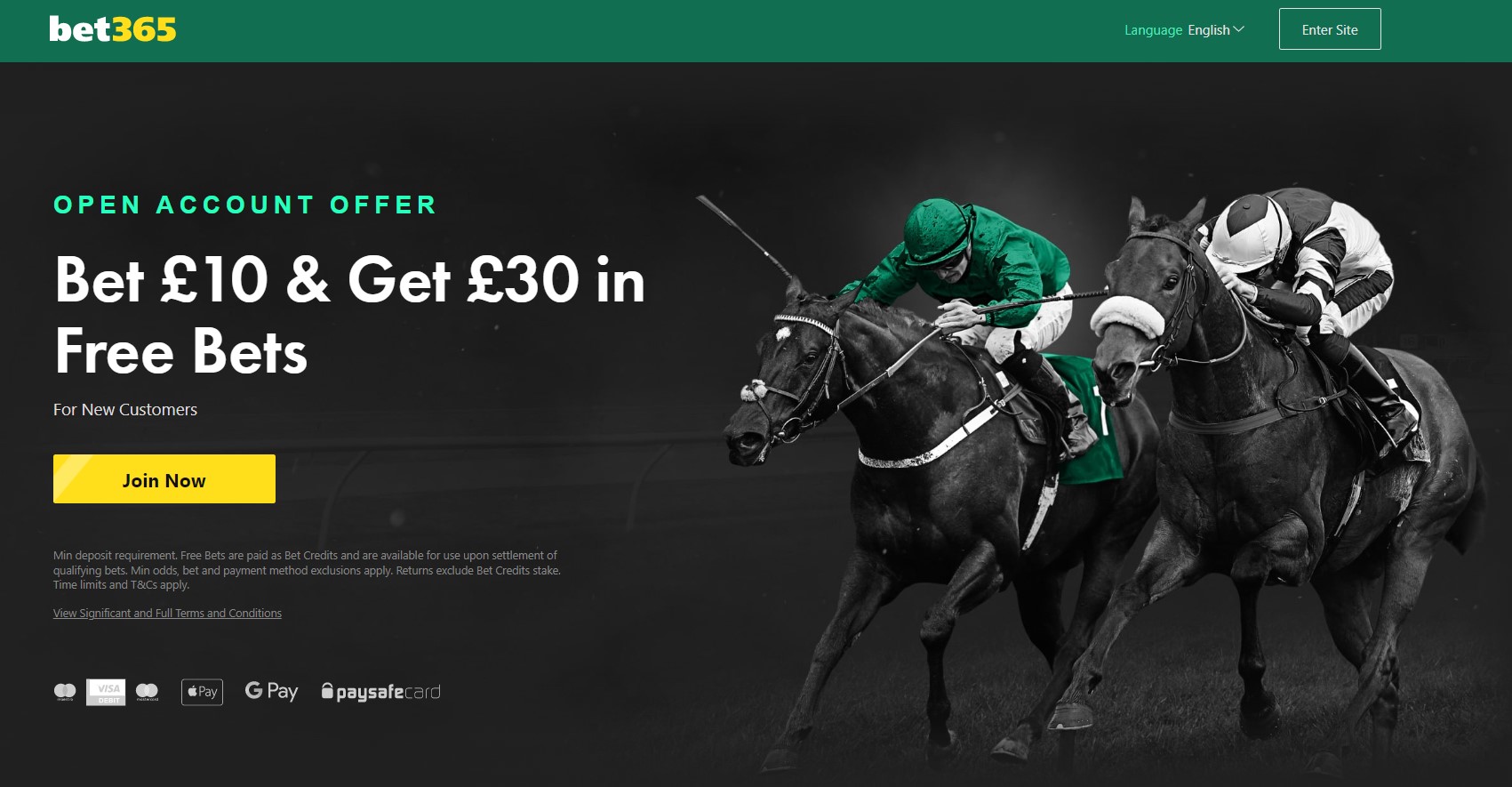 Bet365 Bet 10 Get 30 Welcome Offer